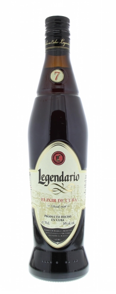 Image sur Legendario Elixir 7 Years Rhum 34° 0.7L