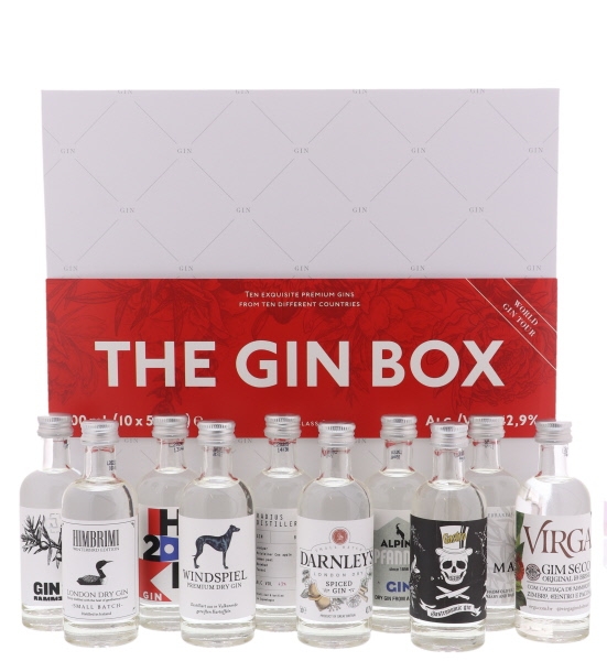 Image sur The Gin Box- World Tour Edition #2 10 x 5 cl 42.9° 0.5L