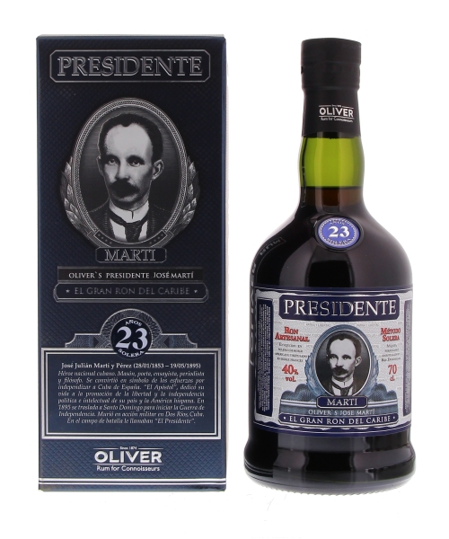 Image sur Presidente Marti 23 Years Rum 40° 0.7L