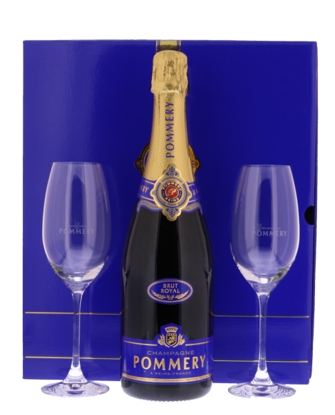 Image sur Pommery Brut Royal + 2 Flûtes 12.5° 0.75L