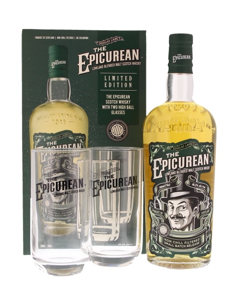 Image sur The Epicurean + 2 Verres 46.2° 0.7L