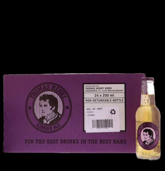 Image sur Thomas Henry Ginger Ale 20 cl (24-Pack)  0.2L