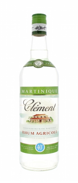 Image sur Clément Rhum Agricole Blanc 40° 1L