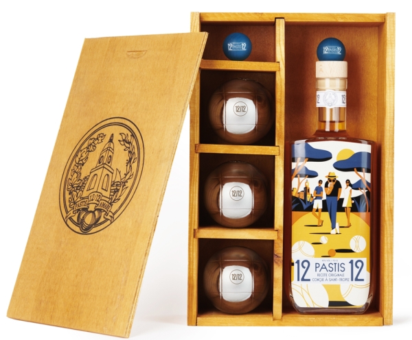 Image sur Pastis 12/12 Coffret Pétanque 45° 0.7L