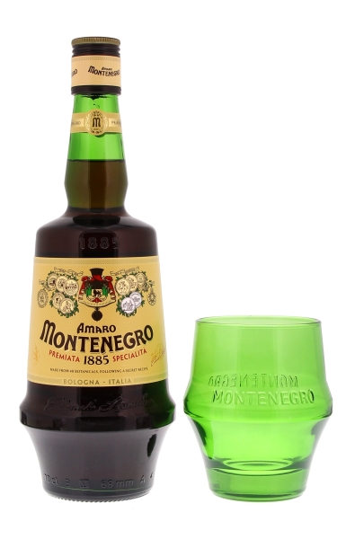 Image sur Amaro Montenegro + Verre 23° 0.7L