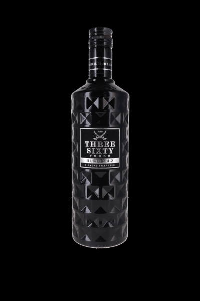 Image sur Three Sixty Vodka Black 42° 0.7L