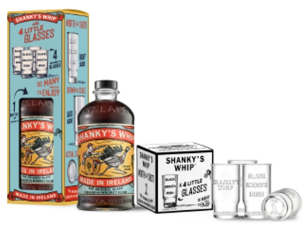 Image sur Shanky's Whip + 4 Verres à Shot 33° 0.7L