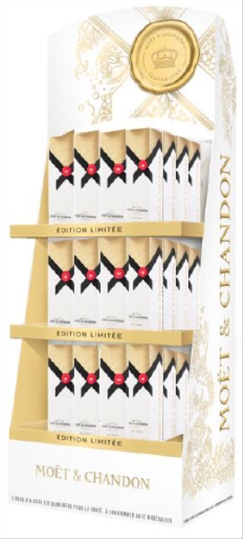 Image sur Display 48 Moët & Chandon Impérial Brut 75 cl + Giftbox Gratuit 12° 36L