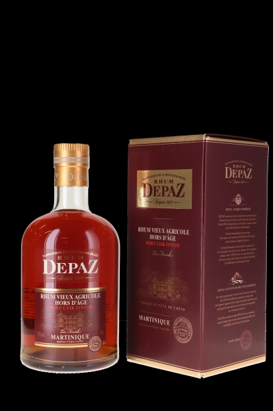 Image sur Depaz Rhum Vieux Agricole Hors D'Age Port Cask Finish 45° 0.7L