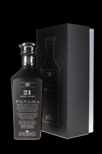 Image sur Nation Panama 21 Years Black Edition 43° 0.7L