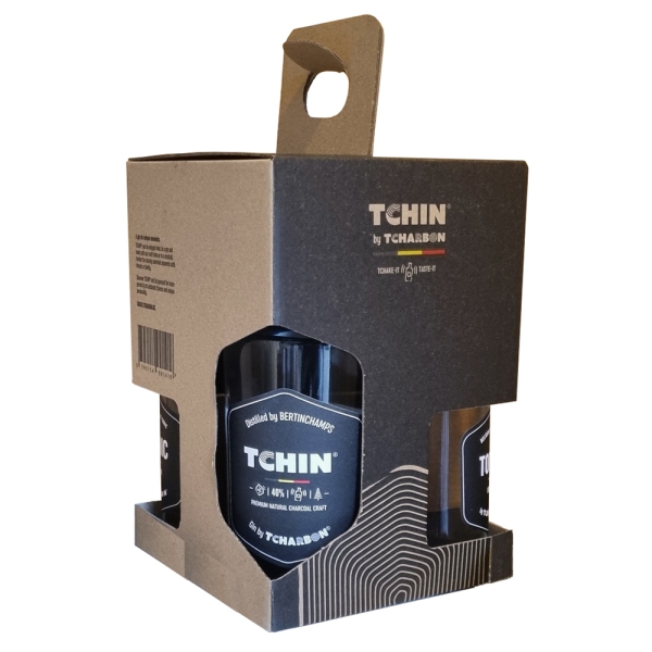 Image sur Tchin Gin by Tcharbon + 2 Tchin Tonics + Verre 40° 0.5L