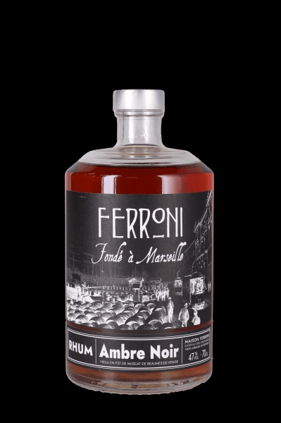 Image sur Maison Ferroni Rhum Ambré Noir 47° 0.7L