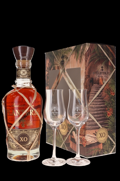 Image sur Planteray XO 20th Anniversary + 2 Verres 40° 0.7L