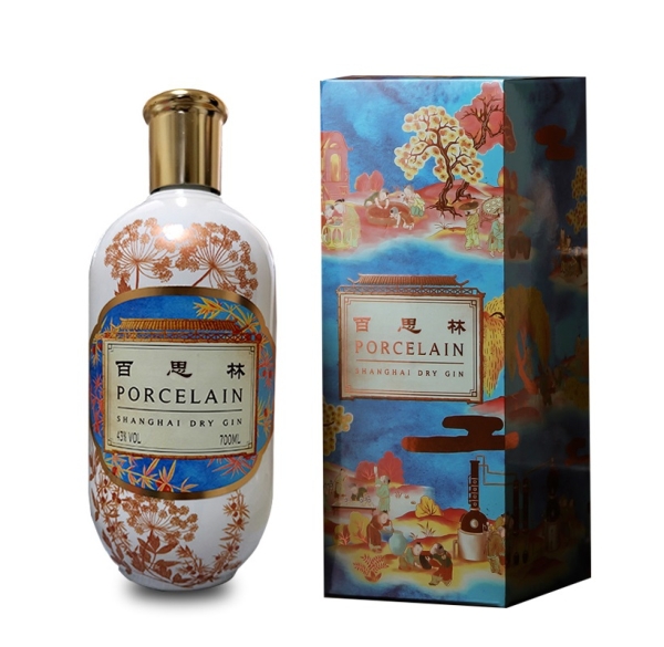 Image sur Porcelain Shanghai Dry Gin 43° 0.7L