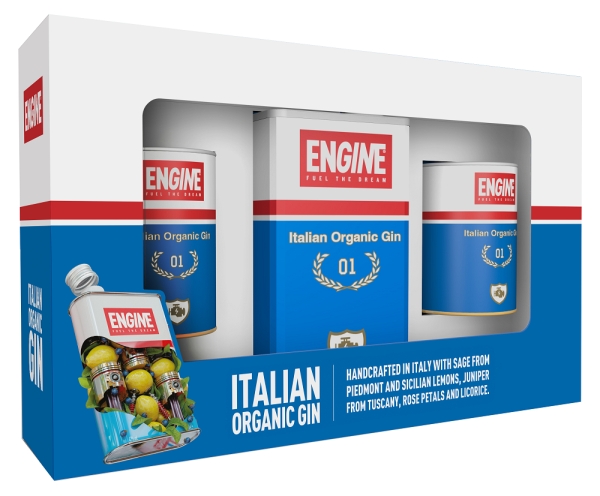 Image sur Engine Gin + 2 Verres 42° 0.5L