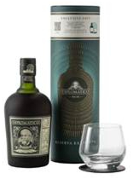 Image sur Diplomatico Reserva Exclusiva 12 Years + Verre + Sous-verre 40° 0.7L