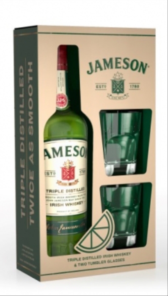 Image sur Jameson + 2 Verres 40° 0.7L