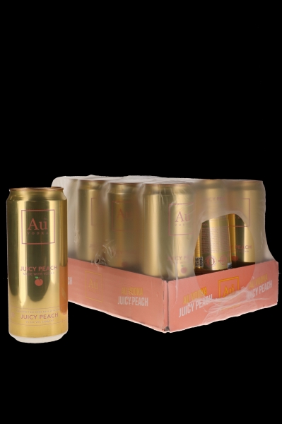 Image sur Au Vodka Juicy Peach Can 5° 0.33L