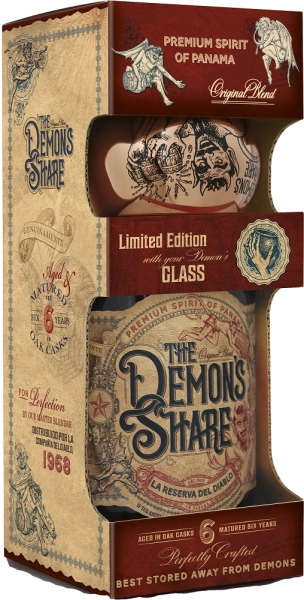 Image sur The Demon's Share 6 Years + Verre 40° 0.7L