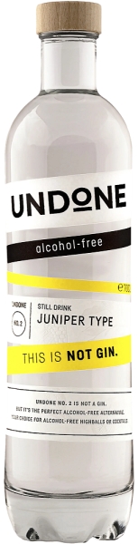 Image sur Undone N°2 London Dry Juniper 0.0%  0.7L