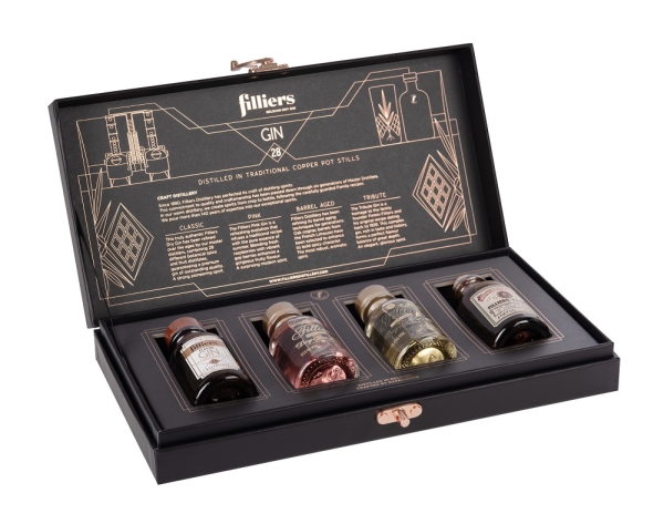 Image sur Filliers Dry Gin Miniature Collection 4 x 5 cl 42.48° 0.2L