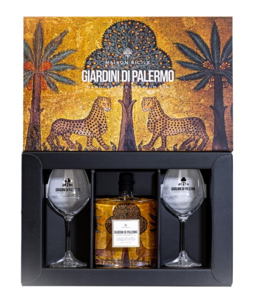 Image sur Giardini di Palermo Gin + 2 Verres 40° 0.5L