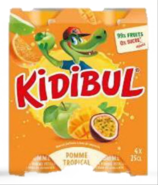 Image sur Kidibul Pomme Tropical Can (New Bottle)  0.25L