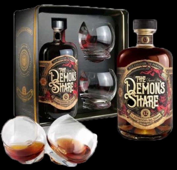 Image sur The Demon's Share 12 Years + 2 Verres 41° 0.7L