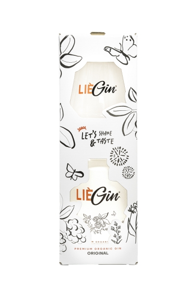 Image sur LièGin Original (Nouvelle Bouteille) Giftpack 43° 0.5L