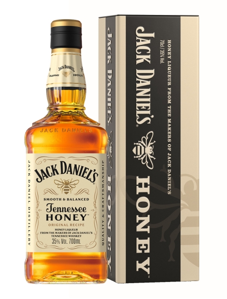 Image sur Jack Daniel's Honey + Tin GBX 35° 0.7L