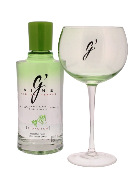 Image sur G-Vine Floraison Pack 4 bouteilles + 4 Verres Copa 40° 2.8L