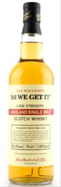 Image sur As We Get It Highland Single Malt 62.3° 0.7L